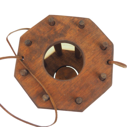 Wooden Medieval Lantern, opening from the bottom, Chestnut, Viking lamp, Larp, SCA, Lantern, Candle light, Historical Re-enactment