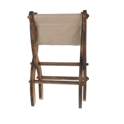 Medium Wooden Folding Stool, for self-assembly, Historical furniture, medieval, SCA, LARP, camping gear, wooden stool, viking, event stool