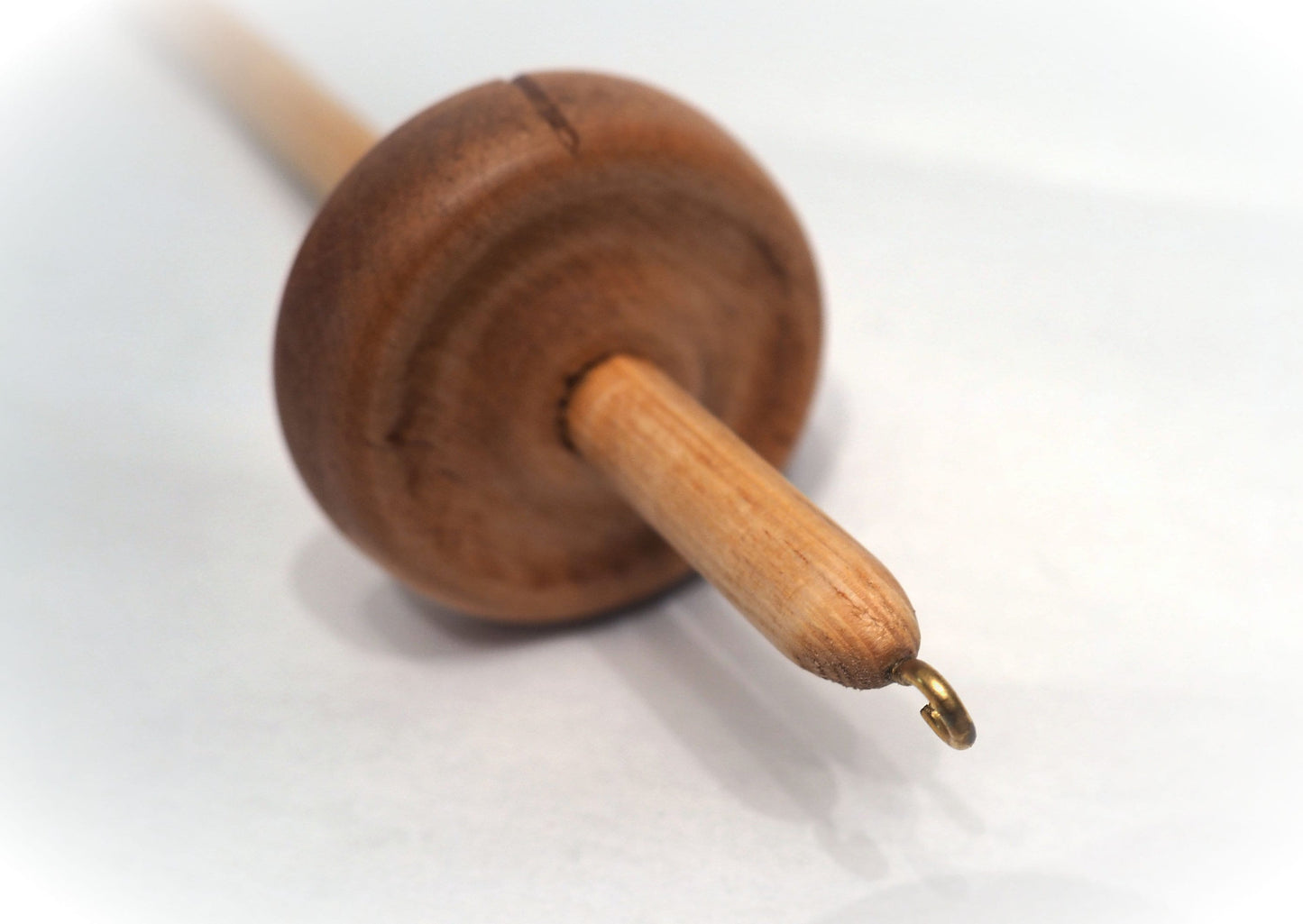Hand turned alder Bottom & Top Drop Spindle