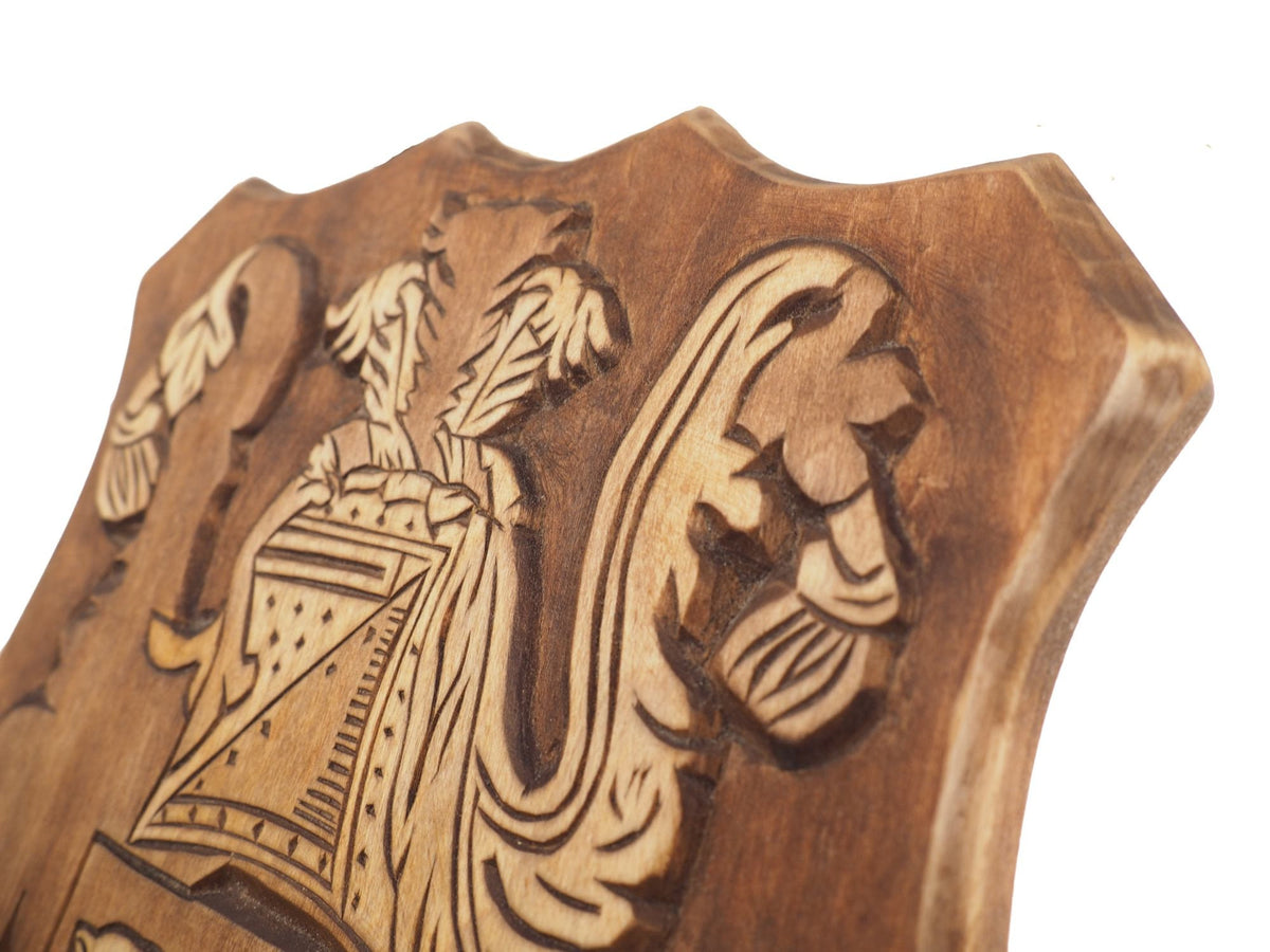 McGee Personalized Family Crest, Hand Carved, Coat of Arms, Custom, Family Shield, Wooden Emblem, Wedding Wood Art, Heraldic, Woodcraft