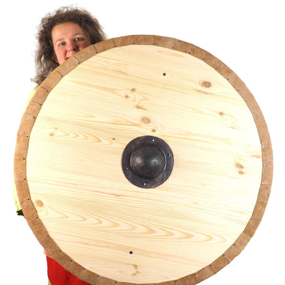 Blank Custom Viking Shield Design, 30 inches, blank surface, Norsman shield, wall decoration, LARP and reenactment, SCA-ready,
