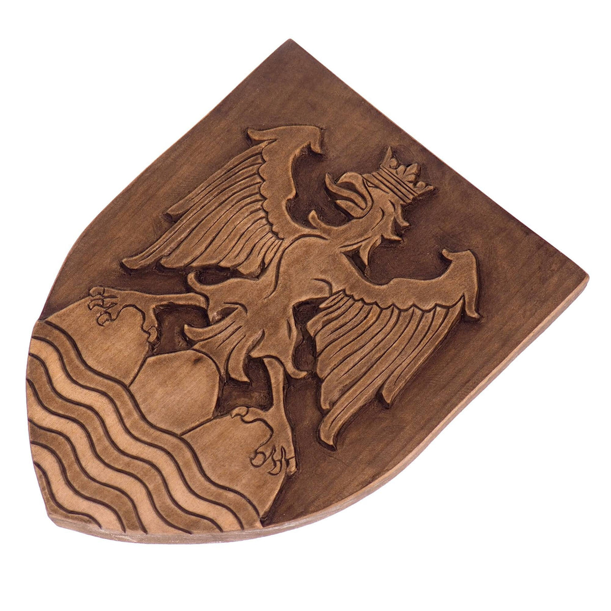 Personalized City Crest, Hand Carved, Coat of Arms, Custom, Family Shield, Wooden Emblem, Wedding Wood Art, Heraldic, Woodcraft