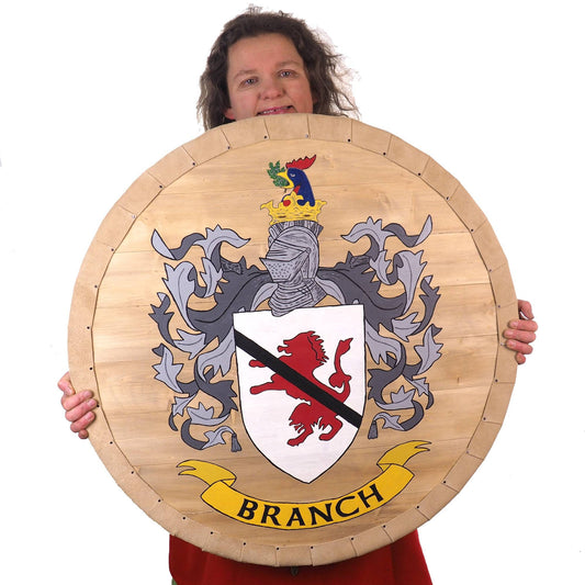 Crest Shield, company logo, Personalized Viking Shield, Hand Painted, Norsman shield, Wall decor, Larp and reenactment, SCA ready, pub decor