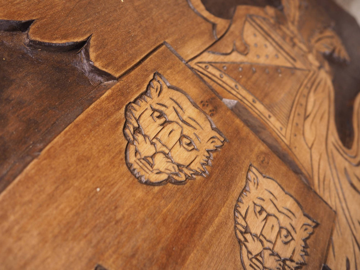 BIG Personalized Family Crest, Hand Carved, Coat of Arms, Custom, Family Shield, Wooden Emblem, Wedding Wood Art, Heraldic, Woodcraft