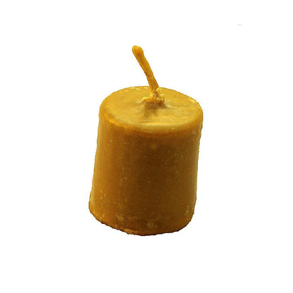 Pure Beeswax Candle, 2 and 1/2" high Unscented Beeswax Pillar Candle, Hand Made, Natural Eco Friendly for for Meditation, Prayer or Altar
