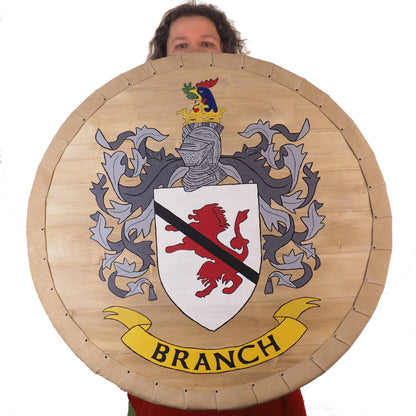 Crest Shield, company logo, Personalized Viking Shield, Hand Painted, Norsman shield, Wall decor, Larp and reenactment, SCA ready, pub decor