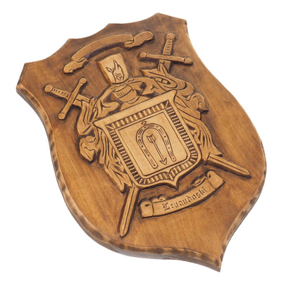 Swords Personalized Family Crest, Hand Carved, Coat of Arms, Custom, Family Shield, Wooden Emblem, Wedding Wood Art, Heraldic, Woodcraft