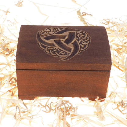Triple Horn of Odin Wooden historical jewelry box,  keepsake box, hand carved, Asatru, pagan, viking, personalized Scandinavian, Witchcraft,
