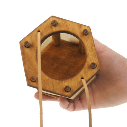 Alder Small  Medieval Lantern,  wooden, Viking lamp, Larp, SCA, Lantern, Candle light, Historical Re-enactment