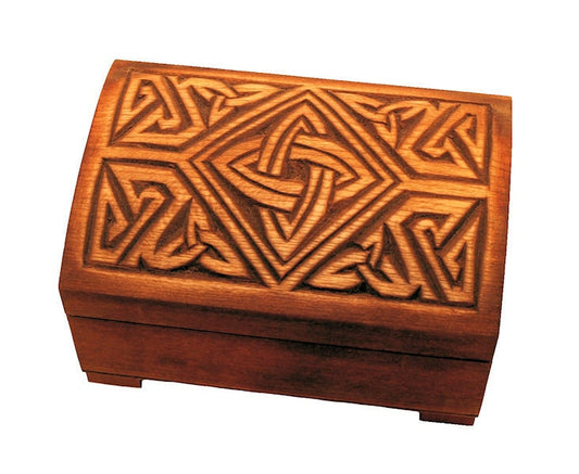 Wooden historical jewelry box with knife sheath ornament, York (England) IX-X c.