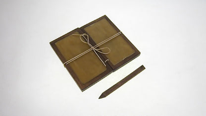 Wax tablet, oak color Viking pattern, hand made, medieval, Larp, SCA, reenactment, Home decor,